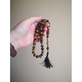 Handmade Amber Misbaha Rosary for Muslims
