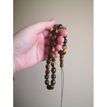 Misbaha of Peace – Pressed Amber Rosary