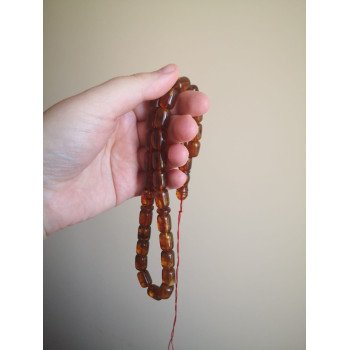 Pressed Amber Rosary - Ramadan Blessings and Prayers