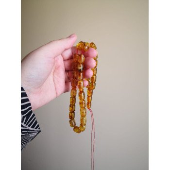 Muslim Misbaha Amber Beads for Prayer