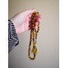 Pressed amber rosary Islamic mindfulness tool