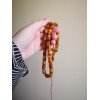 Pressed amber rosary Faith reminder rosary