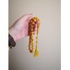 Pressed Amber Islamic Rosary Misbaha Gift for Mindfulness