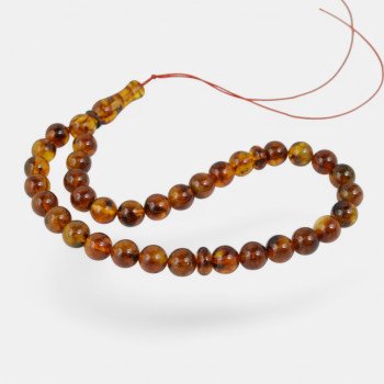 Pressed Amber Rosary – Unlock Spiritual Clarity-Islamic Prayer rosary-Amber rosaries