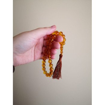 Natural Pressed Amber Misbaha Islamic