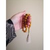 33 prayer beads - Pressed amber rosary Tesbih