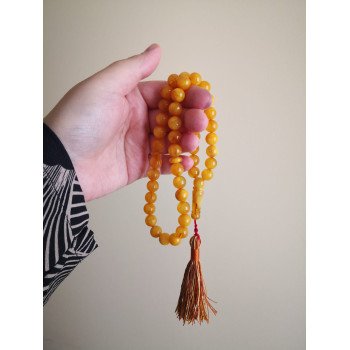 45 Amber Rosary Pressed Beads – Tesbih Perfect Gift