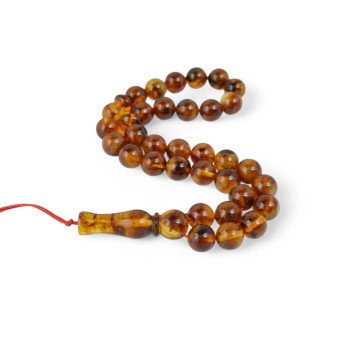 Pressed Amber Rosary – Unlock Spiritual Clarity-Islamic Prayer rosary-Amber rosaries