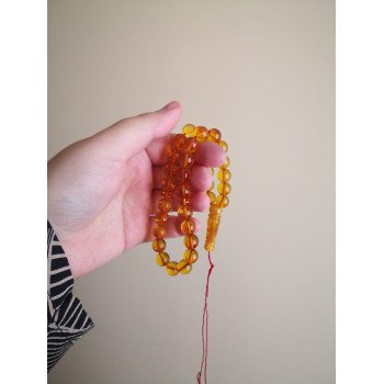 Handcrafted Amber Rosary for Muslim Daily Prayer