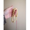 Islamic rosary with pressed amber prayer beads 33