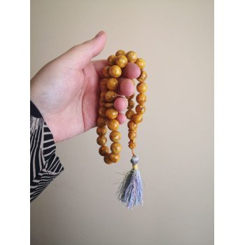 Islamic Rosary with 33 Pressed Prayer Beads