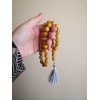 Islamic Rosary with 33 Pressed Prayer Beads