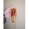Islamic Rosary with Pressed Amber 33 Prayer Beads
