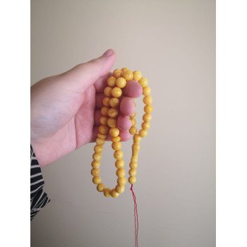 Pressed Amber Rosary – Tasbih from Heart of Istanbul