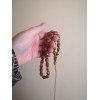 Elegant pressed amber rosary beads