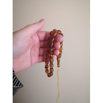 Amber Islamic Rosary 33 Prayer Beads