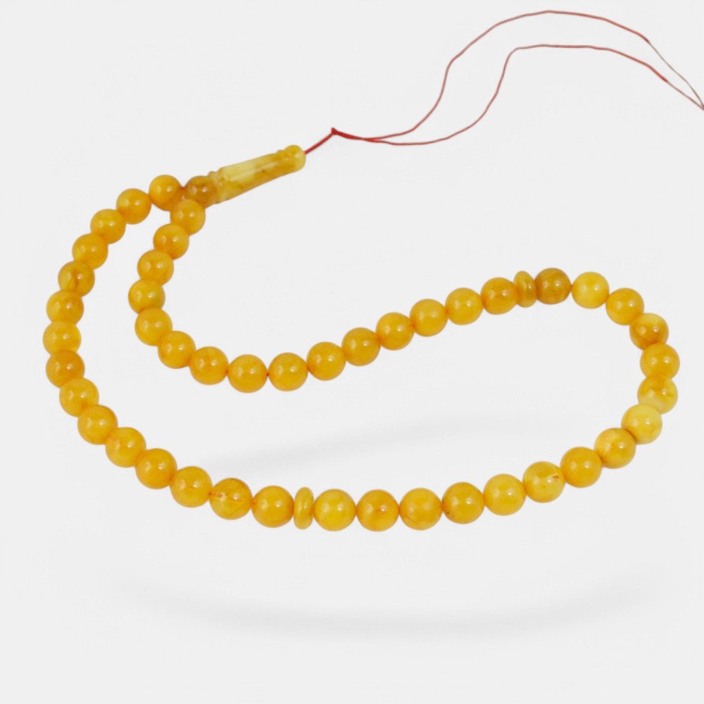 Pressed amber rosary Traditional Arab tasbeeh-Islamic Prayer rosary-Amber rosaries