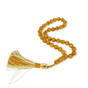 Pressed amber rosary Eid gift for Arab families-Islamic Prayer rosary-Amber rosaries