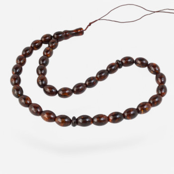 Keepsake for Ramadan Blessings - Pressed Amber Rosary-Islamic Prayer rosary-Amber rosaries