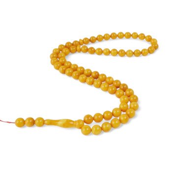 Pressed Amber Rosary 66 Beads - spiritual gift-Islamic Prayer rosary-Amber rosaries