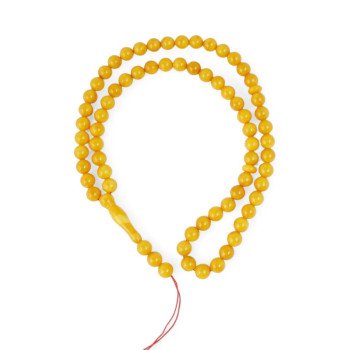 Pressed Amber Rosary 66 Beads - spiritual gift-Islamic Prayer rosary-Amber rosaries