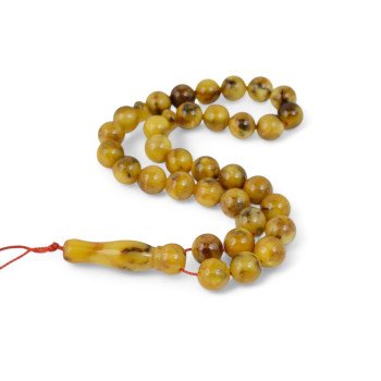 Pressed Amber Tasbih for Muslim Prayer-Islamic Prayer rosary-Amber rosaries