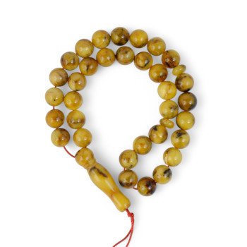 Pressed Amber Tasbih for Muslim Prayer-Islamic Prayer rosary-Amber rosaries
