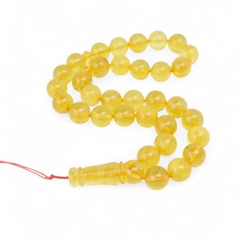 Elegant tasbih gift for Eid or Ramadan - Pressed amber rosary-Islamic Prayer rosary-Amber rosaries