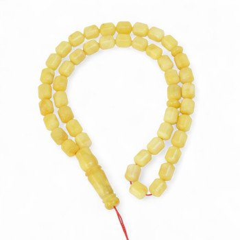 Pressed amber tasbih beads for remembering Allah (dhikr)-Islamic Prayer rosary-Amber rosaries