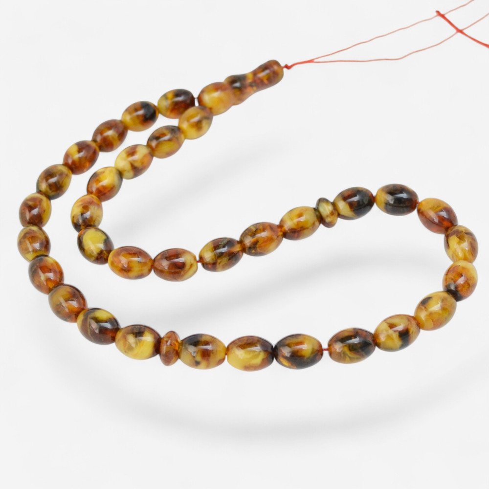 Pressed Amber tasbeeh for Eid al-Fitr gift ideas-Islamic Prayer rosary-Amber rosaries