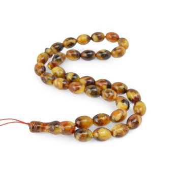 Pressed Amber tasbeeh for Eid al-Fitr gift ideas-Islamic Prayer rosary-Amber rosaries