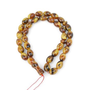 Pressed Amber tasbeeh for Eid al-Fitr gift ideas-Islamic Prayer rosary-Amber rosaries