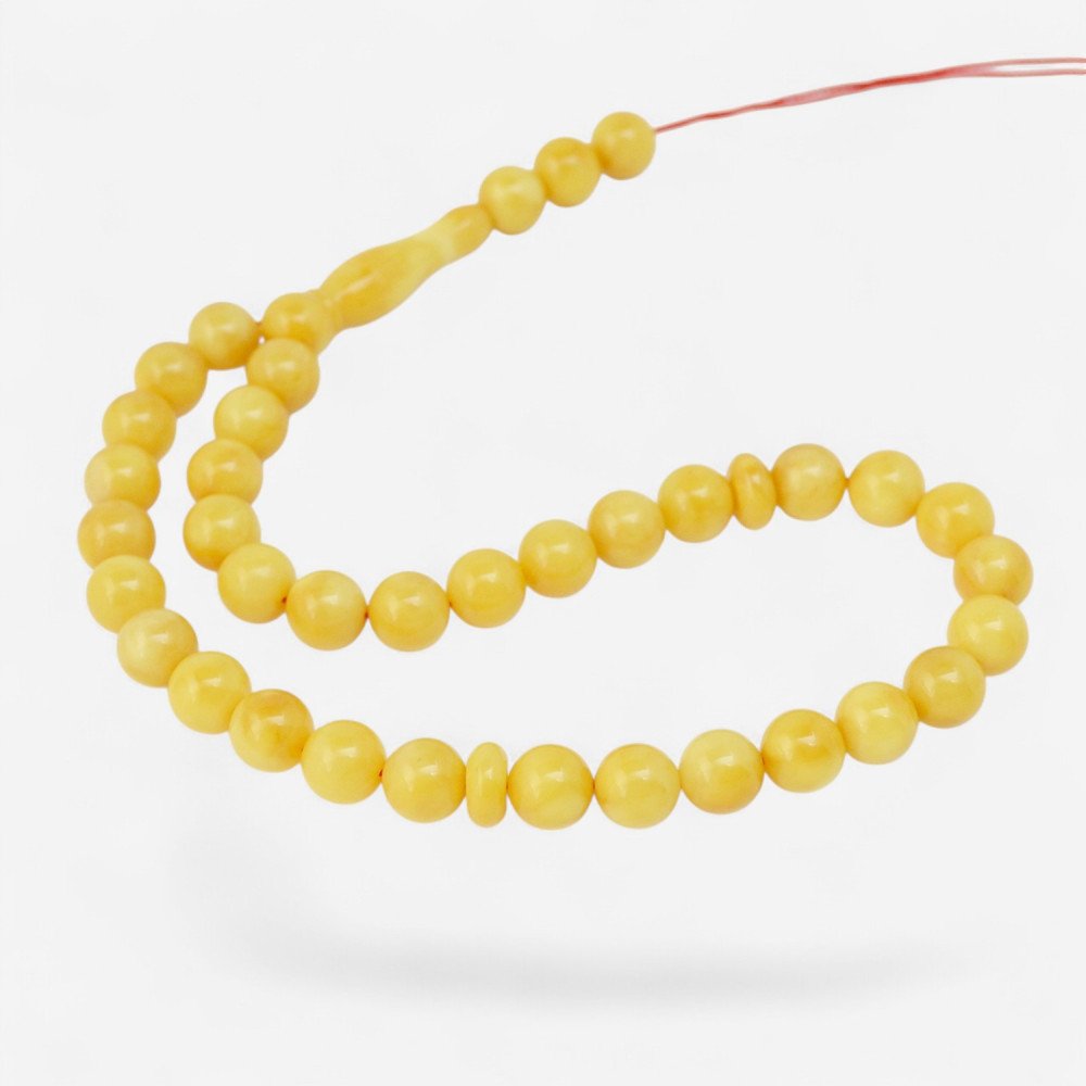 Amber misbaha beads for Hajj or Umrah gift-Islamic Prayer rosary-Amber rosaries