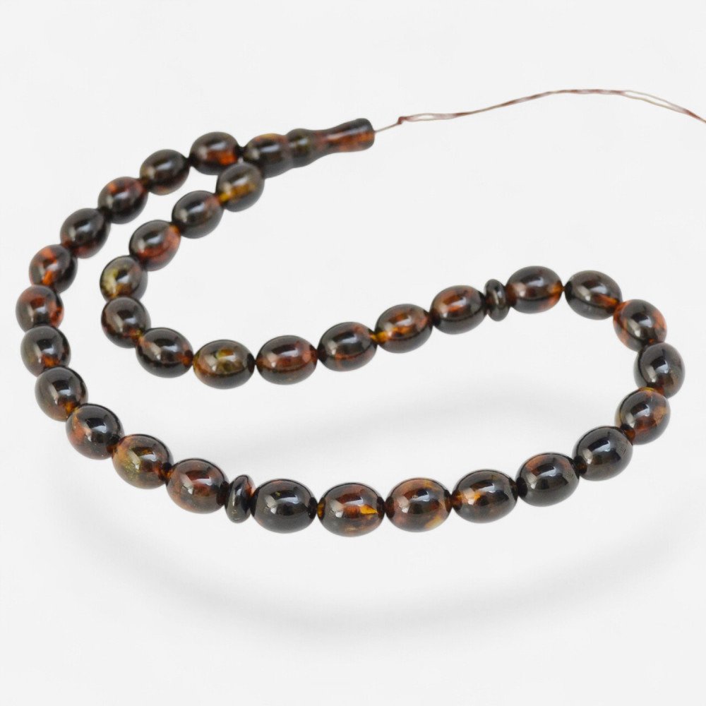 Islamic faith beads for daily spiritual use - Amber rosary-Islamic Prayer rosary-Amber rosaries