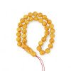 Elegant amber misbaha tasbih for Quran recitation-Islamic Prayer rosary-Amber rosaries