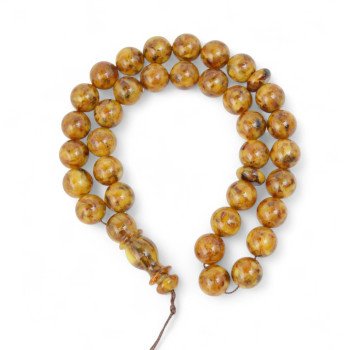 Pressed amber rosary Tahmid (Alhamdulillah)-Islamic Prayer rosary-Amber rosaries