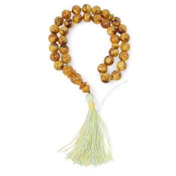Pressed amber rosary - Tasbih (Subhanallah)-Islamic Prayer rosary-Amber rosaries