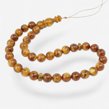Pressed amber rosary Eid al-Adha gift idea-Islamic Prayer rosary-Amber rosaries
