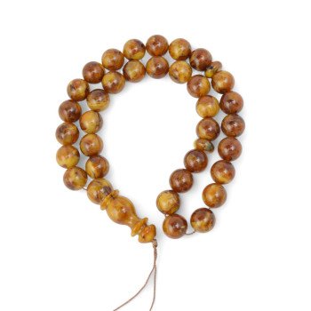 Pressed amber rosary Eid al-Adha gift idea-Islamic Prayer rosary-Amber rosaries