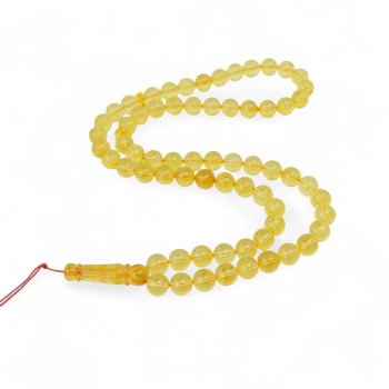 Ashura remembrance gift idea - pressed amber rosary-Islamic Prayer rosary-Amber rosaries