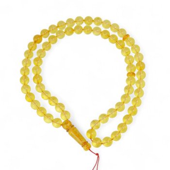 Ashura remembrance gift idea - pressed amber rosary-Islamic Prayer rosary-Amber rosaries