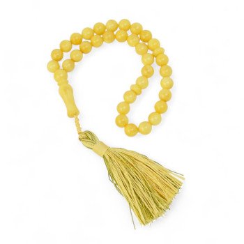 Pressed amber rosary - Rabi’ al-Awwal gift idea-Islamic Prayer rosary-Amber rosaries