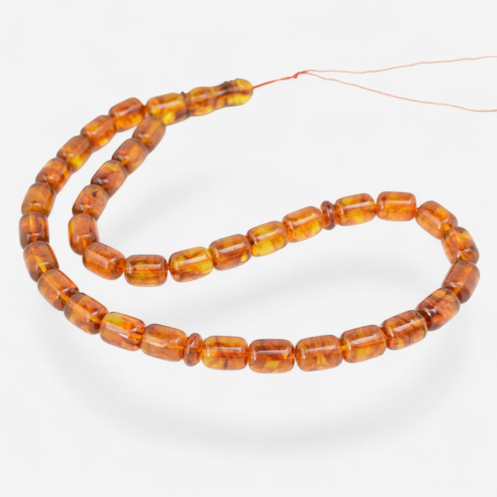 Eid Blessings – Pressed Amber Rosary-Islamic Prayer rosary-Amber rosaries