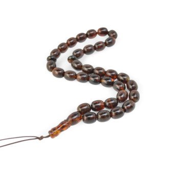 Eid Elegance – Pressed Amber Rosary-Islamic Prayer rosary-Amber rosaries