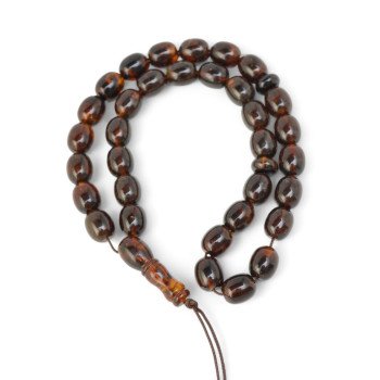 Eid Elegance – Pressed Amber Rosary-Islamic Prayer rosary-Amber rosaries