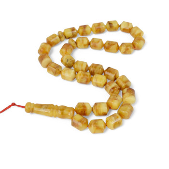 Tasbeeh Rosary - Pressed Amber Rosary-Islamic Prayer rosary-Amber rosaries