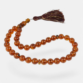 12mm 33 prayer beads amber rosary tesbih-Islamic Prayer rosary-Amber rosaries