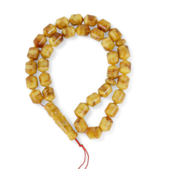Tasbeeh Rosary - Pressed Amber Rosary-Islamic Prayer rosary-Amber rosaries