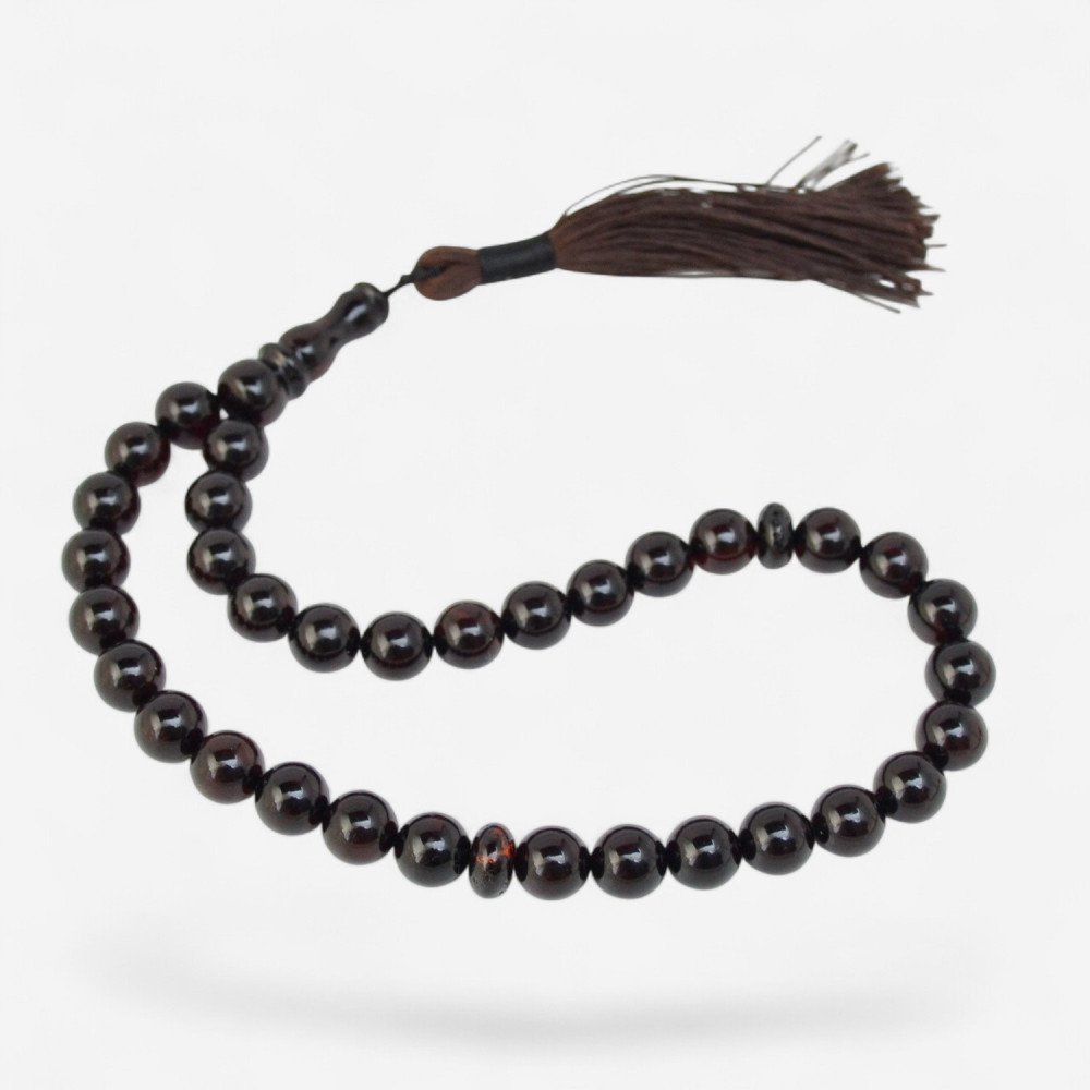 Light of Rajab – Pressed Amber Rosary-Islamic Prayer rosary-Amber rosaries