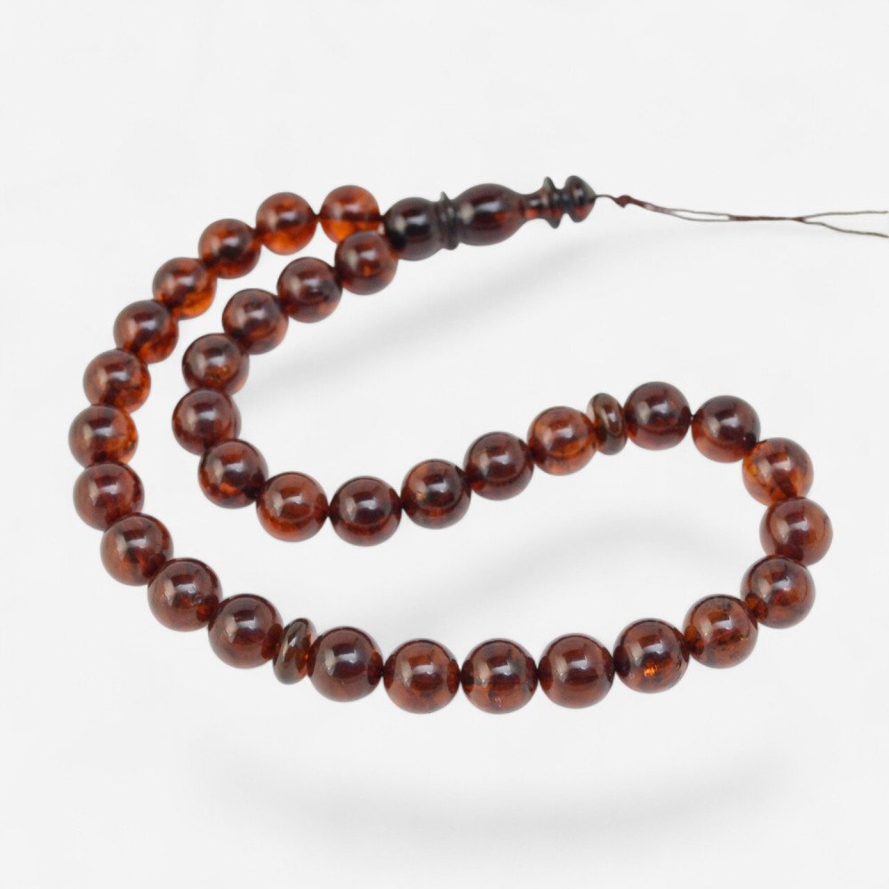 New Year Reflection – Pressed Amber Rosary-Islamic Prayer rosary-Amber rosaries